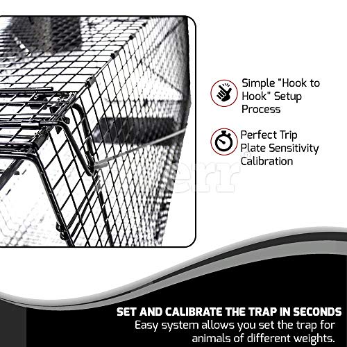 Humane Way Folding 50 Inch Live Humane Animal Trap - Safe Traps fo...