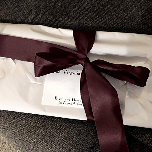 Humphreys Craft 2 Inch Burdy Double Faced Wide Satin Ribbon - ...