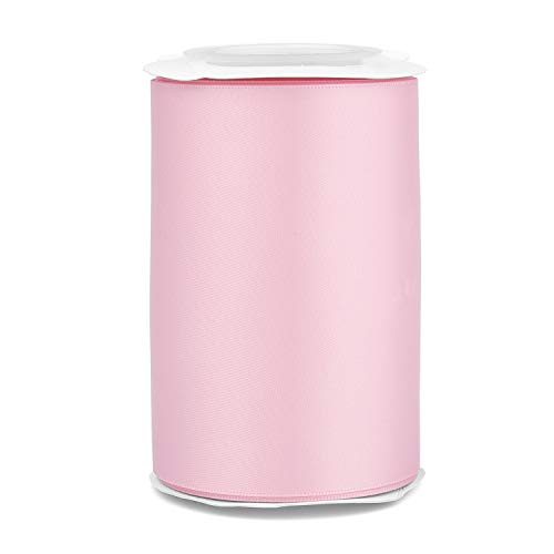Humphreys Craft 4 Inch Pink Double Faced Wide Satin Ribbon - 10 Y...