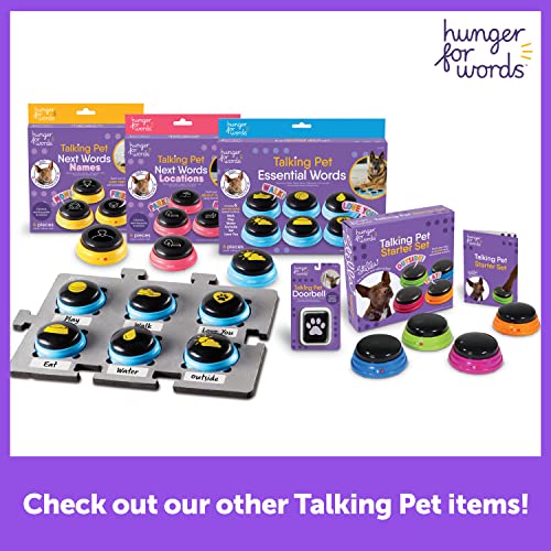 Hunger for Words Talking Pet Starter Set - 4 Piece Set Recordable ...