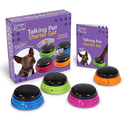 Hunger for Words Talking Pet Starter Set - 4 Piece Set Recordable ...
