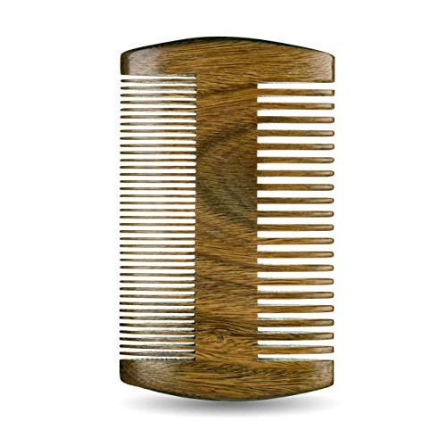 Sandalwood Beard Comb for Men - Handmade Beard & Mustache Comb - P...