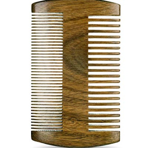 Sandalwood Beard Comb for Men - Handmade Beard & Mustache Comb - P...