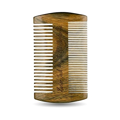 Sandalwood Beard Comb for Men - Handmade Beard & Mustache Comb - P...