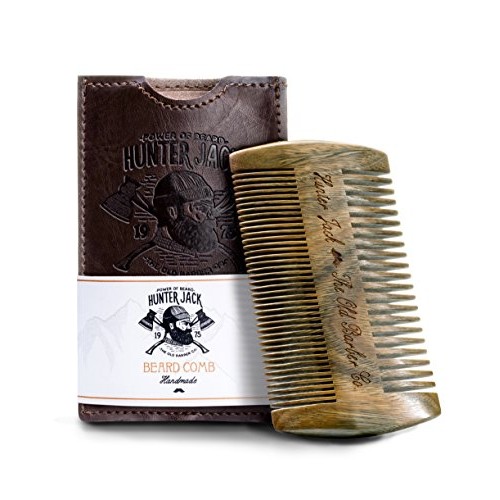 Sandalwood Beard Comb for Men - Handmade Beard & Mustache Comb - P...