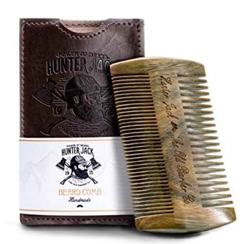 Sandalwood Beard Comb for Men - Handmade Beard & Mustache Comb - P...