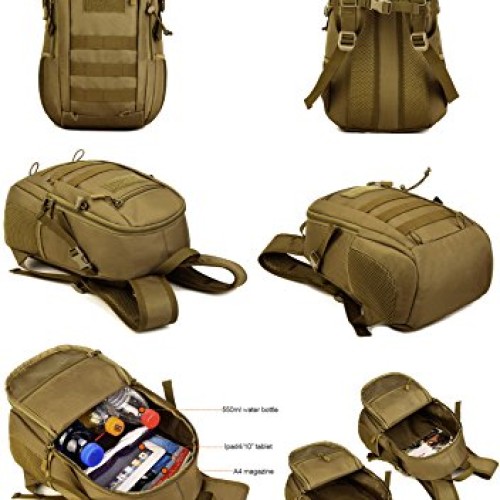Huntvp 10L Mini Daypack Military MOLLE Backpack Rucksack Gear Tact...