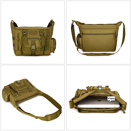 Huntvp Tactical Messenger Bag Shoulder Bag Cross Body Bag Belt Sli...
