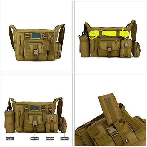 Huntvp Tactical Messenger Bag Shoulder Bag Cross Body Bag Belt Sli...