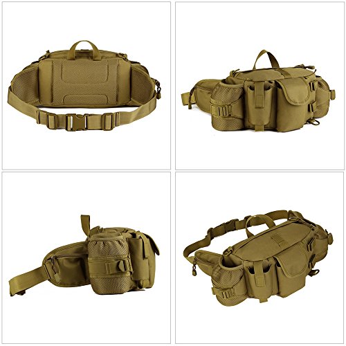 Huntvp Tactical Waist Pack Bag with Water Bottle Pocket Holder Mil...