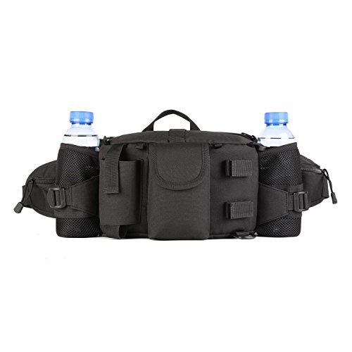 Huntvp Tactical Waist Pack Bag with Water Bottle Pocket Holder Mil...