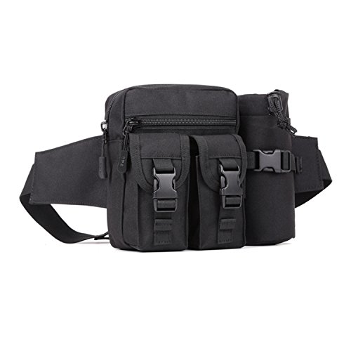 Huntvp Tactical Waist Pack Pouch with Water Bottle Pocket Holder W...