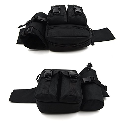 Huntvp Tactical Waist Pack Pouch with Water Bottle Pocket Holder W...