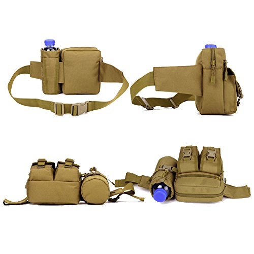 Huntvp Tactical Waist Pack Pouch with Water Bottle Pocket Holder W...