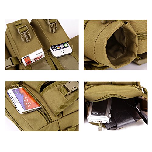 Huntvp Tactical Waist Pack Pouch with Water Bottle Pocket Holder W...