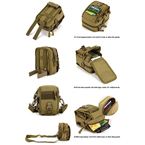 Protector Plus Military Tactical MOLLE Phone Pouch Waist Belt Bag ...