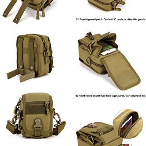 Protector Plus Military Tactical MOLLE Phone Pouch Waist Belt Bag ...