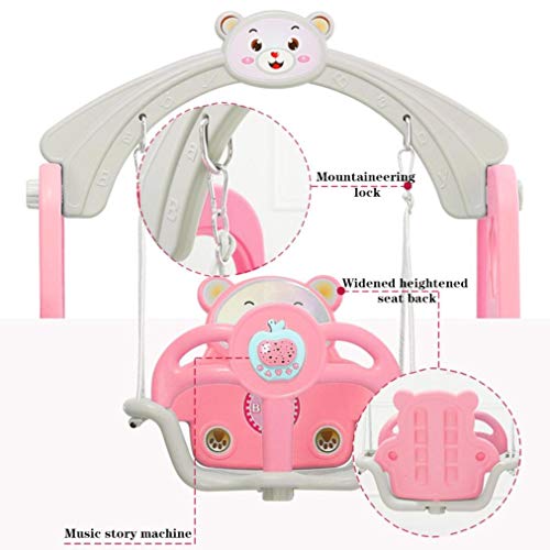 Huokan Kids Toddler Climber Swing Set,All-in-1 Climber Slide Plays...