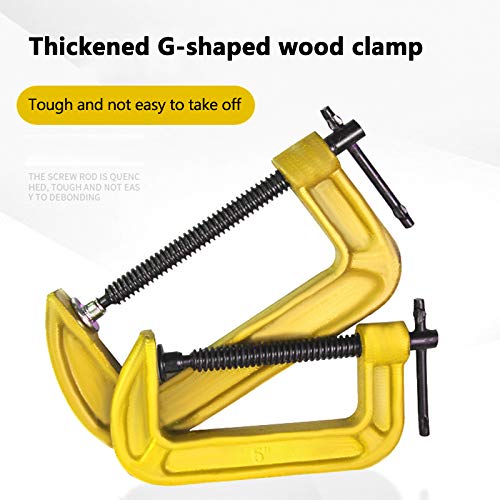HUQUAN G-Type Woodworking Clamp, 1-12 Inch Adjustable DIY Carpentr...