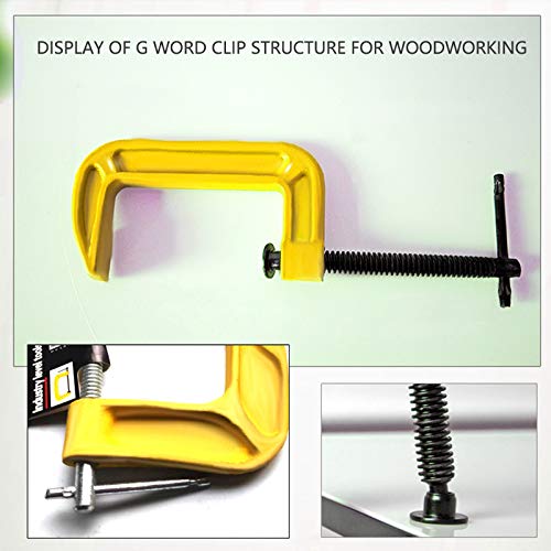 HUQUAN G-Type Woodworking Clamp, 1-12 Inch Adjustable DIY Carpentr...