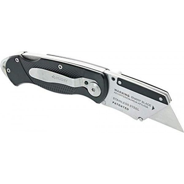 Husky 21113 Folding Sure-Grip Lock Back Utility Knife w/ 10 Dispos...
