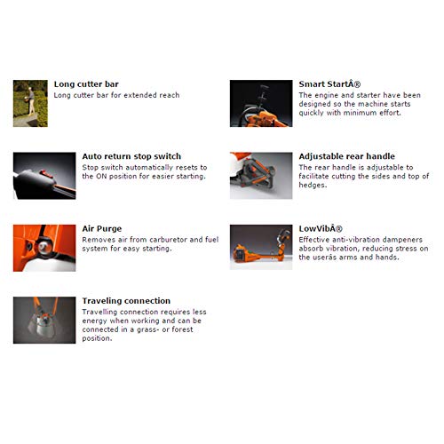 Husqvarna 122HD60 21.7cc Gas 23.7-in Dual Action Hedge Trimmer 966...