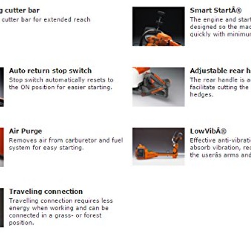 Husqvarna 122HD60 21.7cc Gas 23.7-in Dual Action Hedge Trimmer 966...