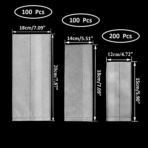 Huvai 400Pcs Degradable Non-Woven Plant Nursery Bags Plant Seeding...