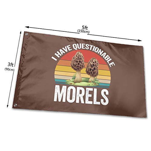 HUXINGXINGfaqi I Have Questionable Morels Flag 3 X 5 Ft Outdoor ...