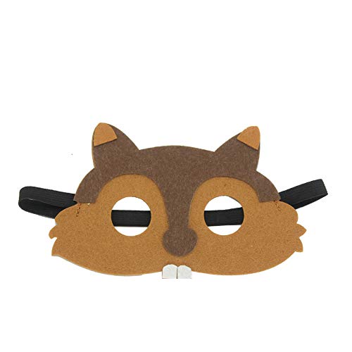 Hvogvok 12 pcs Animal Masks Halloween Masks Dress-Up Party Accesso...