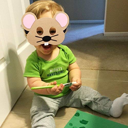 Hvogvok 12 pcs Animal Masks Halloween Masks Dress-Up Party Accesso...