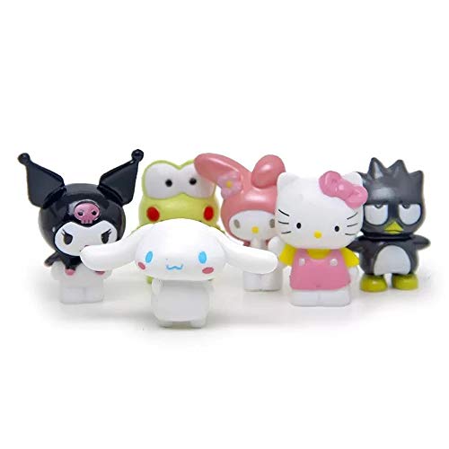 Hvogvok 6 pcs Lovely Animal Characters Toys Figurines Playset, Gar...
