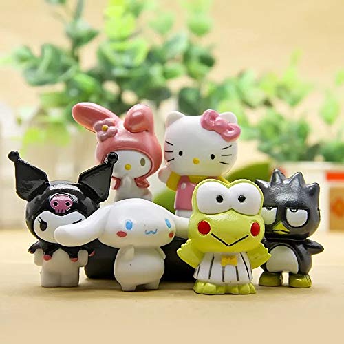 Hvogvok 6 pcs Lovely Animal Characters Toys Figurines Playset, Gar...