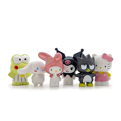 Hvogvok 6 pcs Lovely Animal Characters Toys Figurines Playset, Gar...