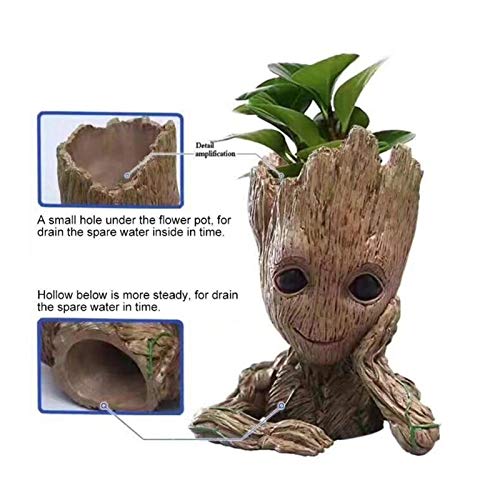 Baby Groot Flowerpot Flower Pot Planter Action Figures Tree Man Cu...