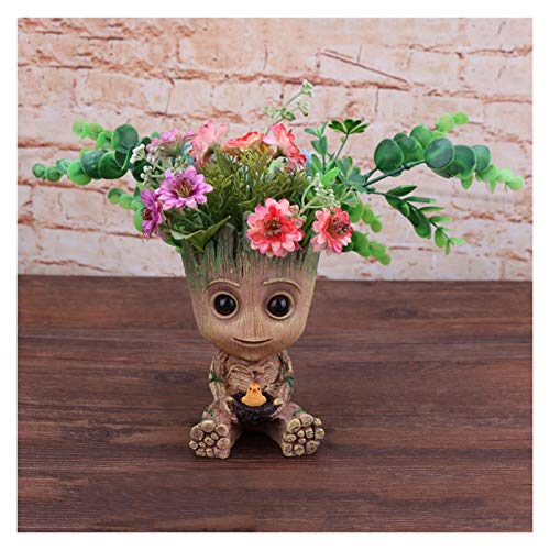 Baby Groot Flowerpot Flower Pot Planter Action Figures Tree Man Cu...