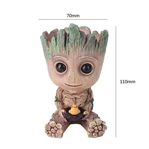 Exquisite Baby Groot Flowerpot Flower Pot Plants Planter Figures T...