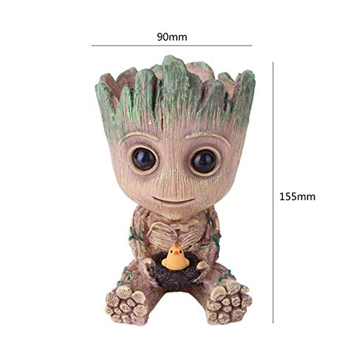 Exquisite Baby Groot Flowerpot Flower Pot Plants Planter Figures T...