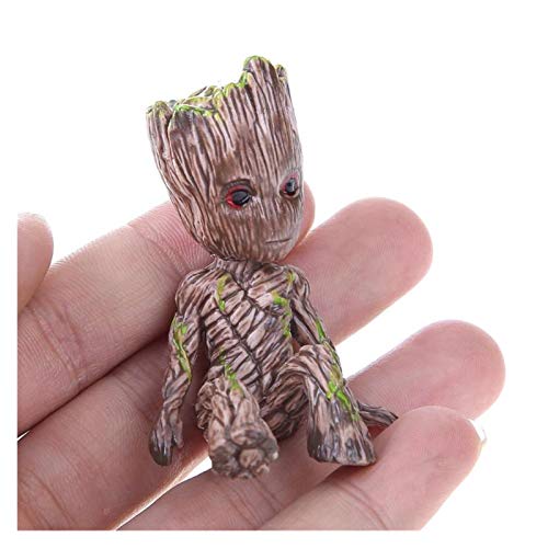 Flower Pot Baby Groot Flowerpot Cute Toy Pen Pot Holder PVC Model ...