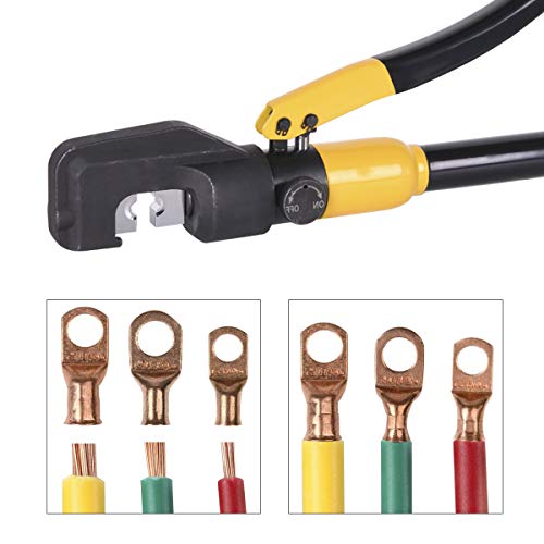 10 Tons Hydraulic Wire Battery Cable Lug Terminal Crimper Crimping...