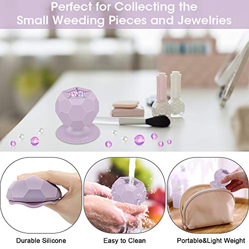 3 Pack Suctioned Vinyl Weeding Scrap Collector, Silicone Suction C...