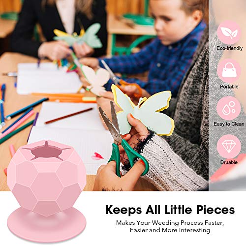 Suctioned Vinyl Weeding Scrap Collector, Silicone Suction Cups for...