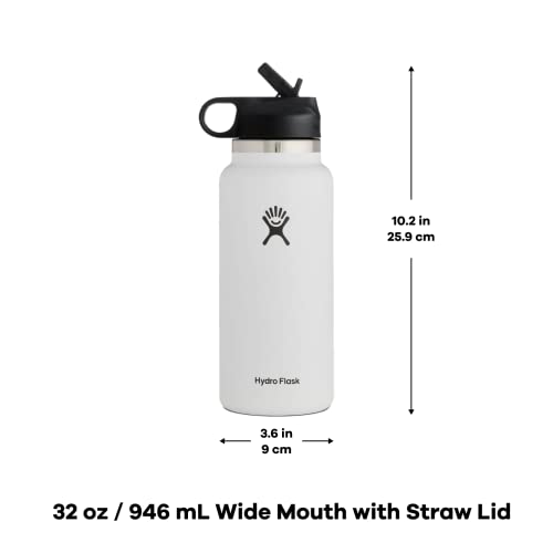 32 oz Wide Mouth Straw Lid Black