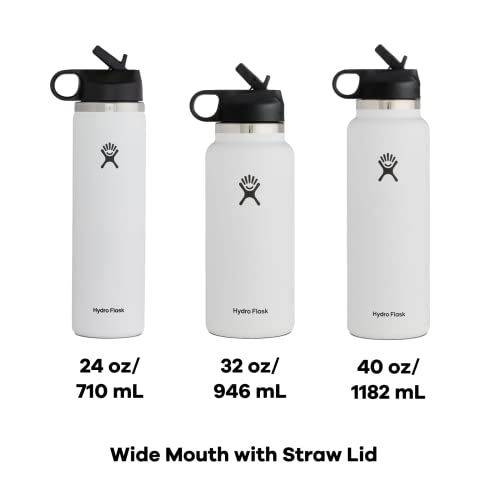 32 oz Wide Mouth Straw Lid Black