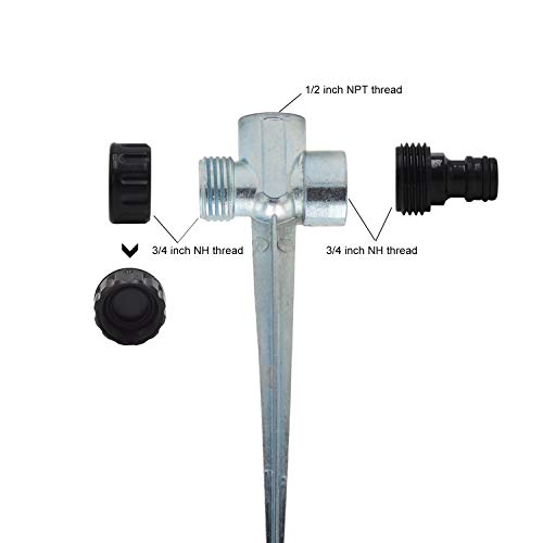 HYDRO MASTER Impact Garden Sprinkler for Home Garden, Lawn, Agricu...