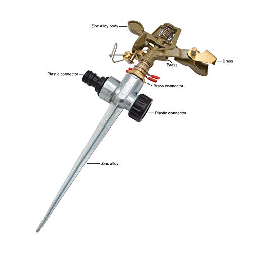 HYDRO MASTER Impact Garden Sprinkler for Home Garden, Lawn, Agricu...