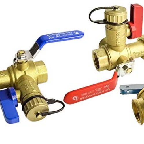 HYDRO MASTER Tankless Water Heater Service Valve Kit with Pressure...
