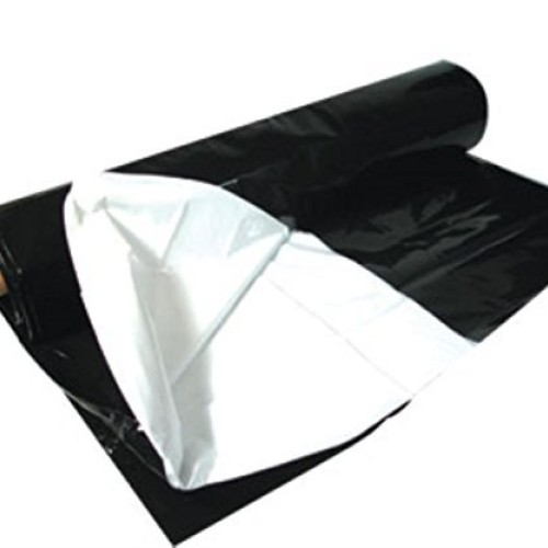 Hydrofarm ABWP1 Black & White Poly, 10 x 10, 5. 5 mil, 10, Black