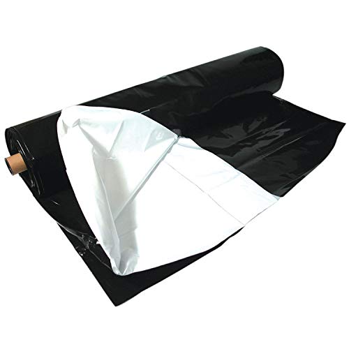Hydrofarm Black & White Poly, 10 x 100, 4 mil