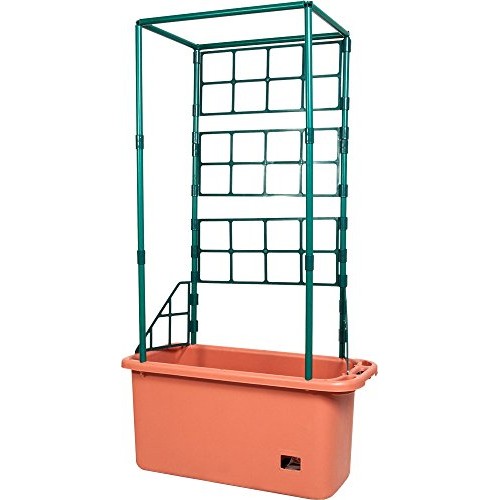 Hydrofarm GCTR Tomato Trellis Garden on Wheels Tree Tower, Green